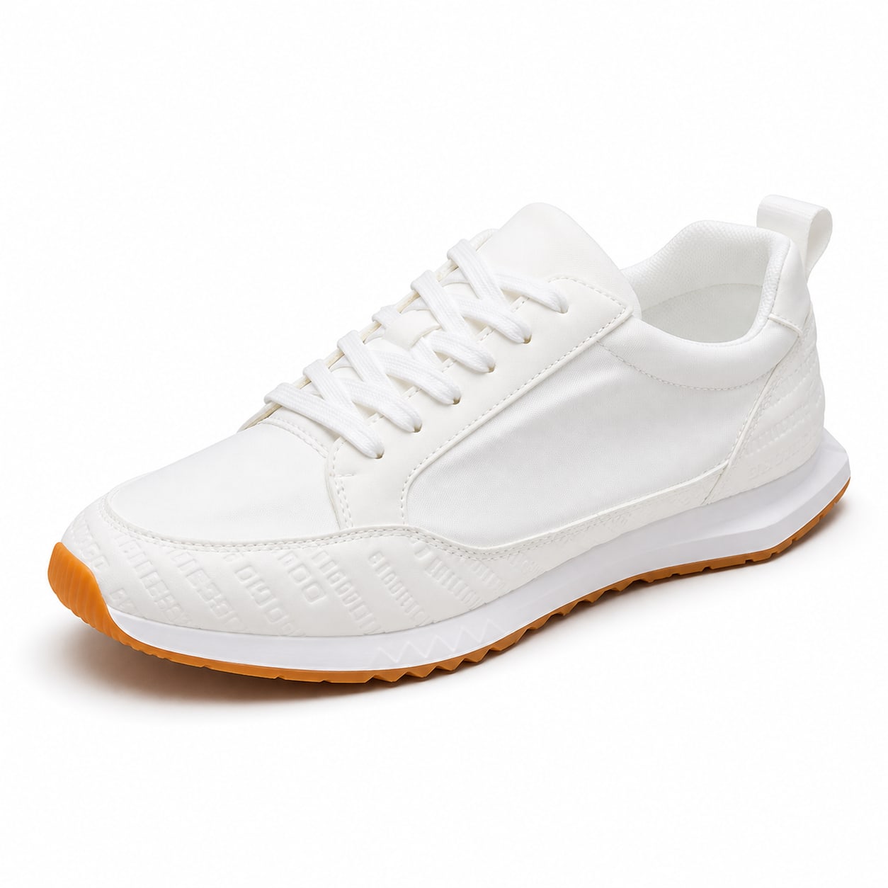 Women's Retro Trainers Textured Trim Gum Tread