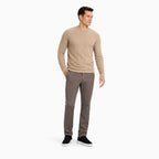 Men's Waffle-Rib Crew-Neck Jumper Long Sleeve