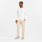 Men's Waffle-Rib Crew-Neck Jumper Long Sleeve