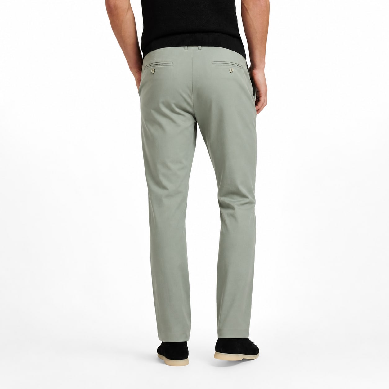 Men's Chino Trousers Straight Fit Flat Front