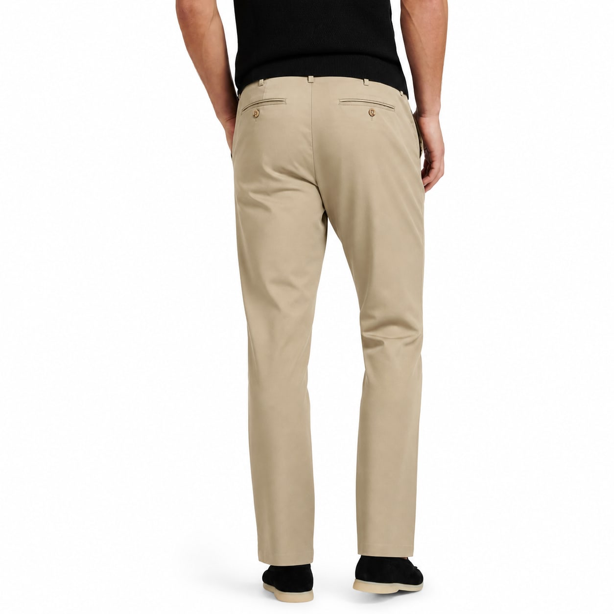 Men's Chino Trousers Straight Fit Flat Front