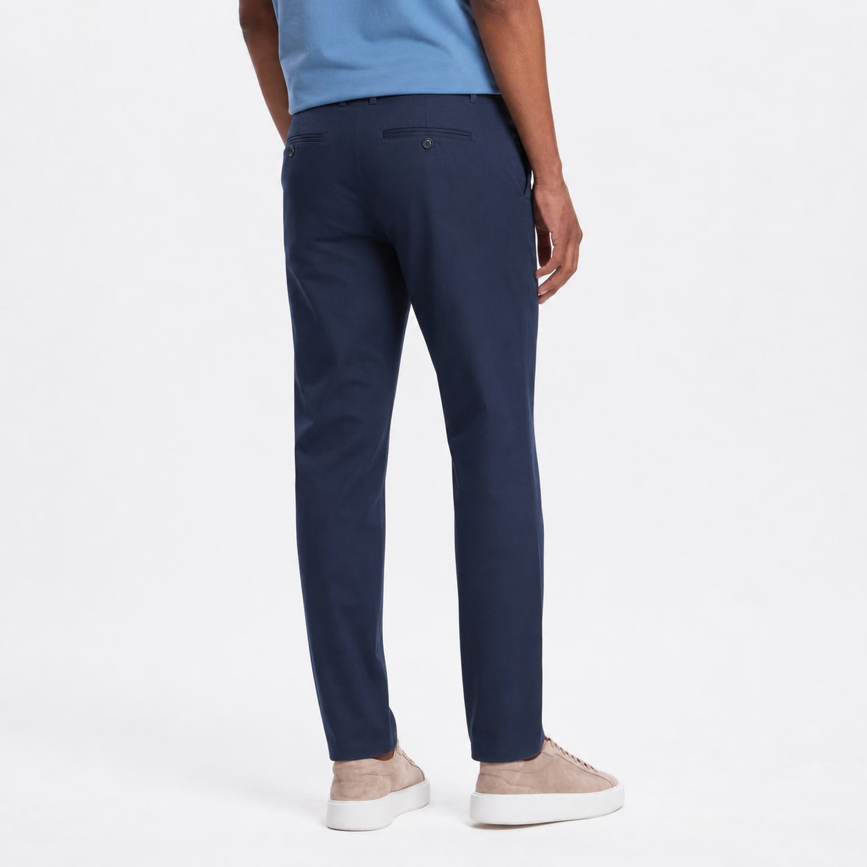 Men's Chino Trousers Straight Fit Flat Front