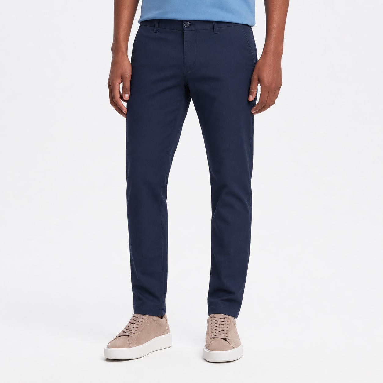 Men's Chino Trousers Straight Fit Flat Front