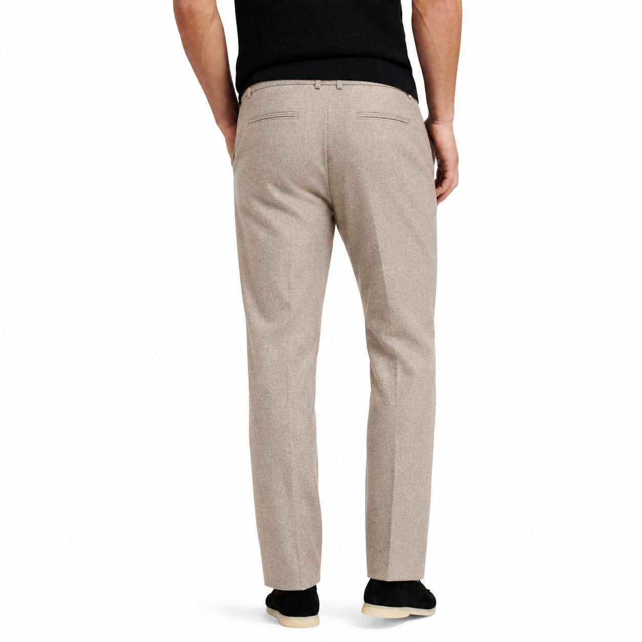 Men's Tailored Trousers Pressed Crease Straight Fit
