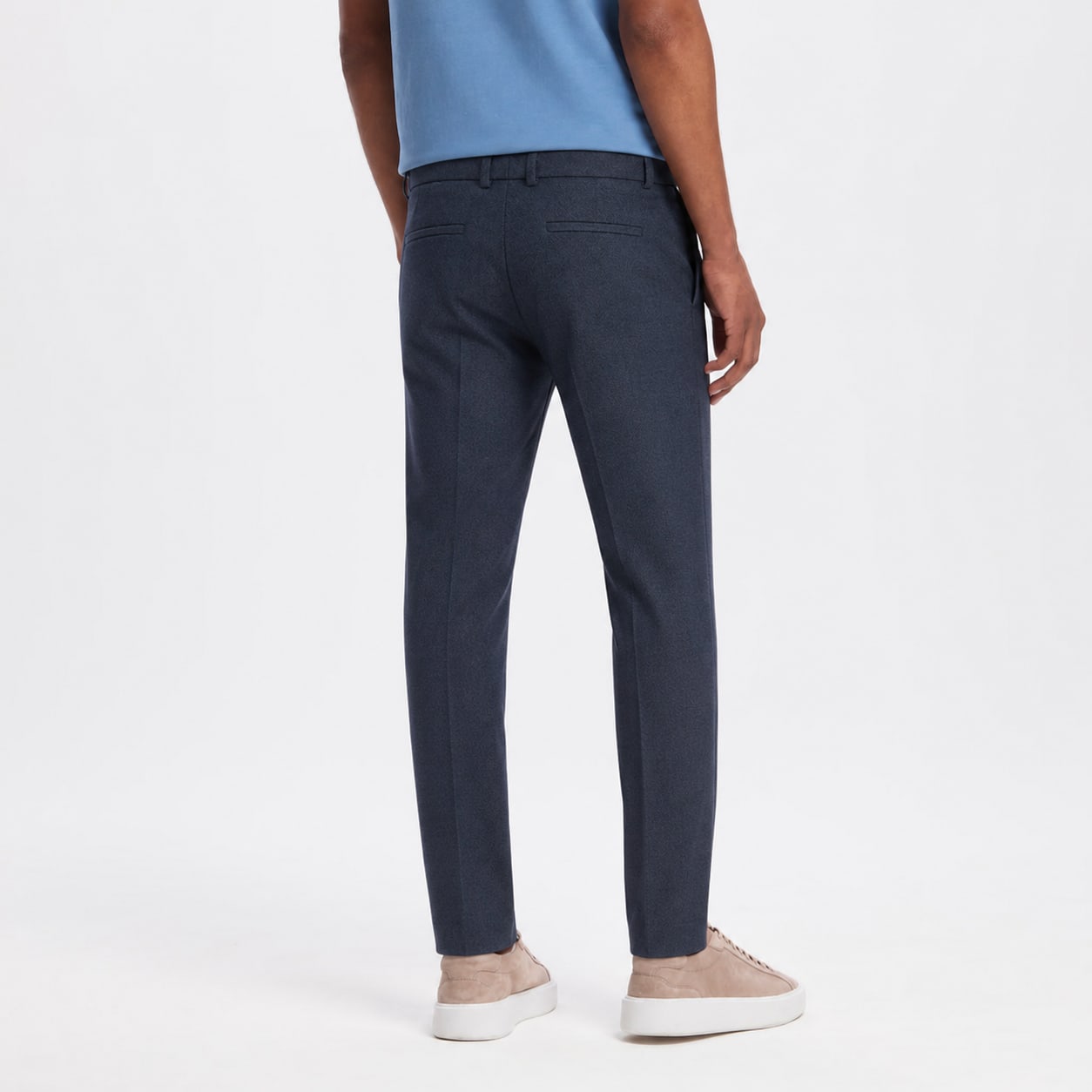 Men's Tailored Trousers Pressed Crease Straight Fit