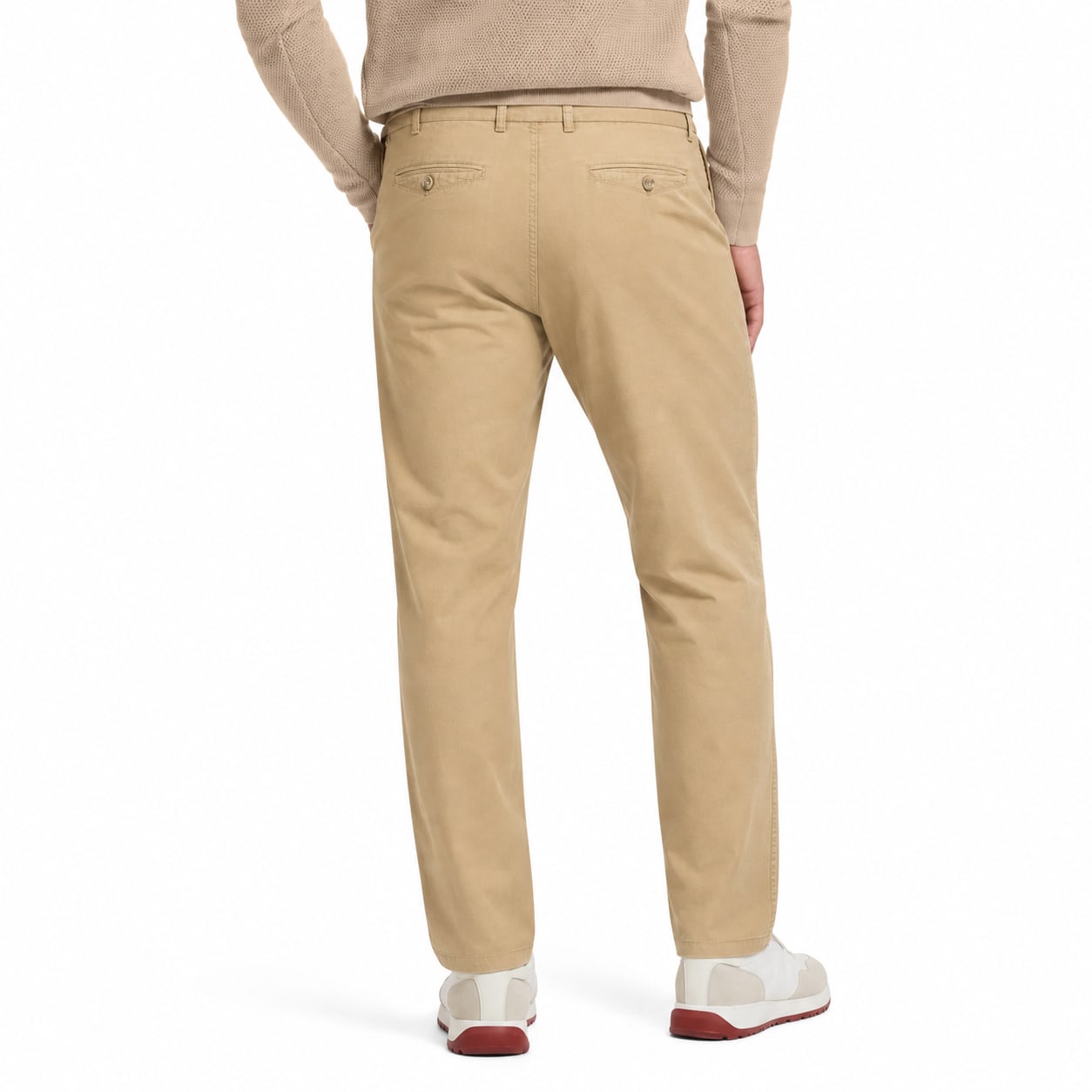 Men's Casual Chino Trousers Regular Straight Fit