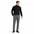 Men's Textured Tailored Trousers Pressed Crease Slim Fit