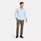 Men's Long-Sleeve Shirt Striped Regular Fit