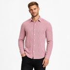 Men's Long-Sleeve Shirt Striped Regular Fit