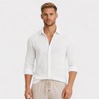 Men's Long-Sleeve Shirt Striped Regular Fit