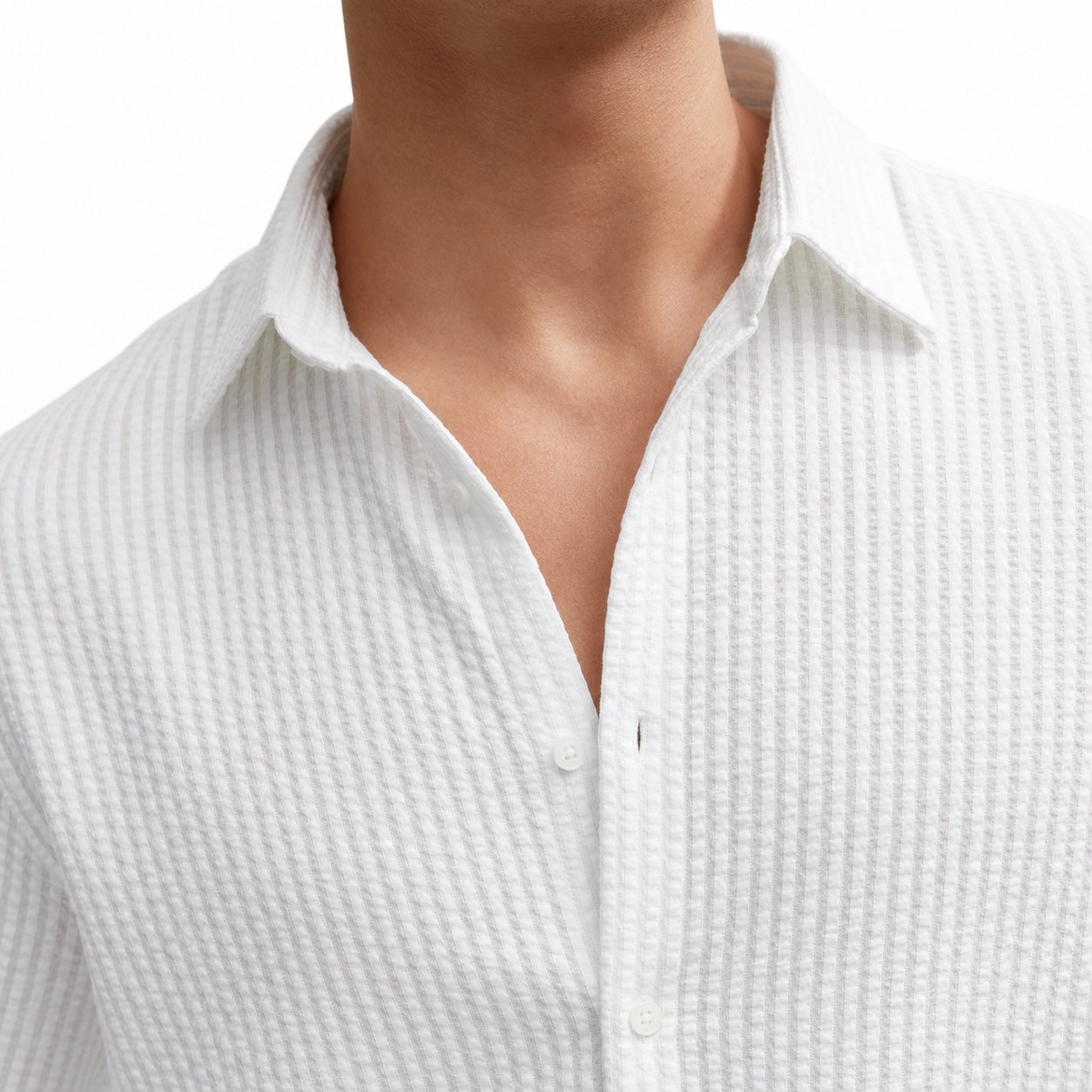 Men's Long-Sleeve Shirt Striped Regular Fit