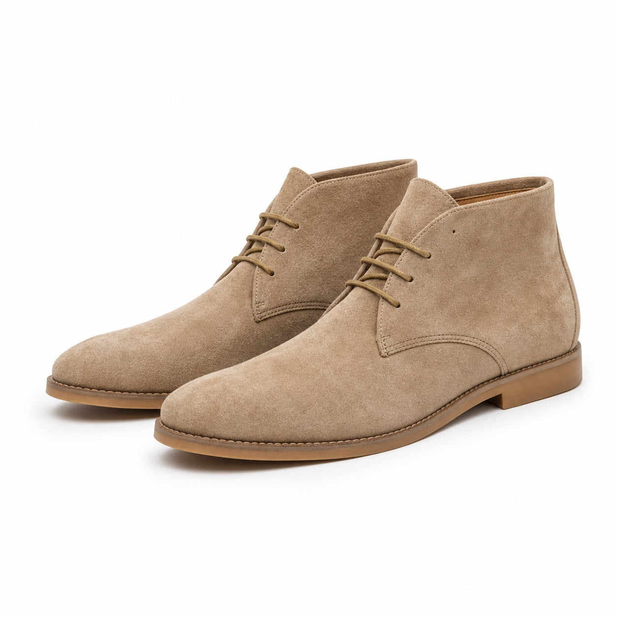 Men's Suede-Look Chukka Boots Lace Regular Fit