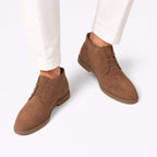 Men's Suede-Look Chukka Boots Lace Regular Fit