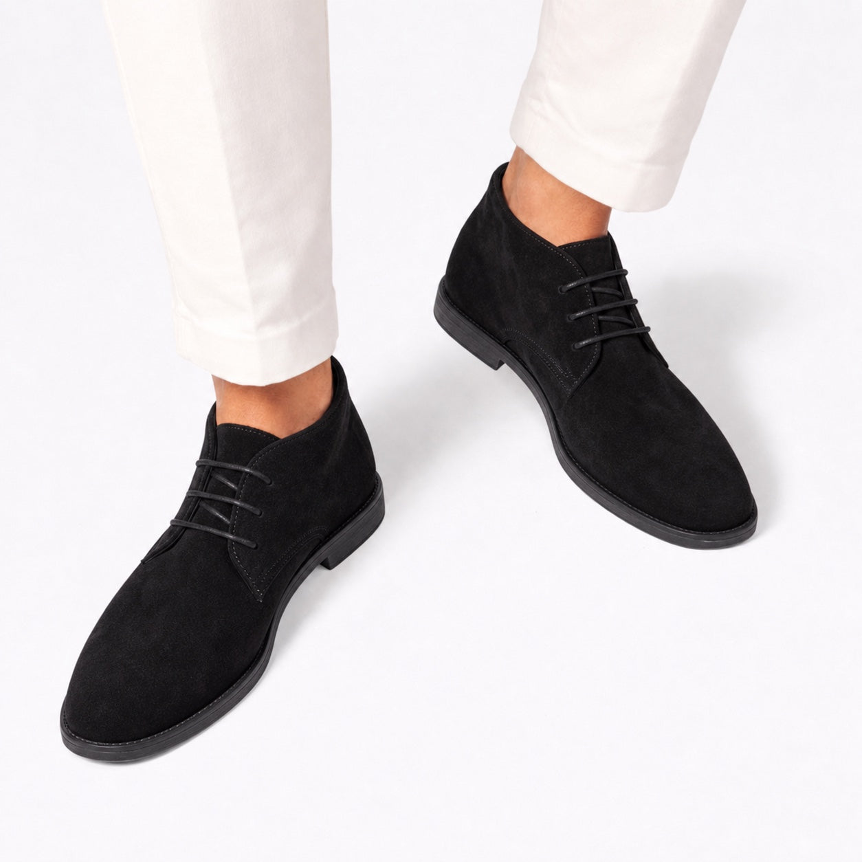 Men's Suede-Look Chukka Boots Lace Regular Fit
