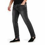 Men's Washed Denim Jeans Straight Fit