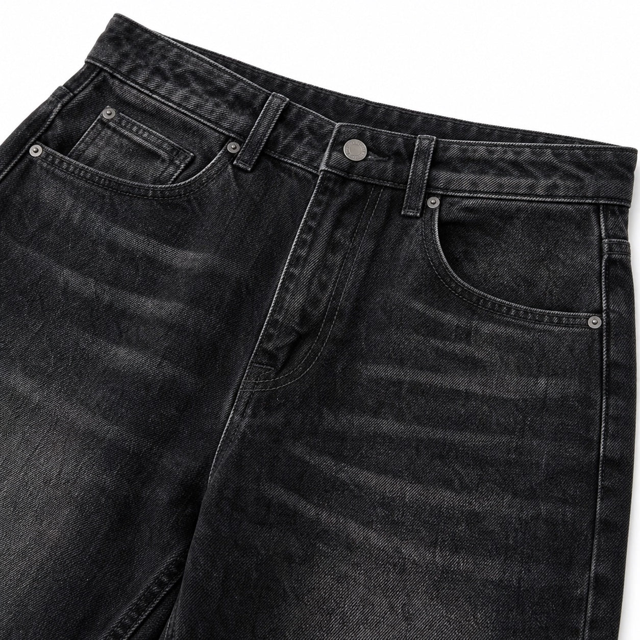 Men's Washed Denim Jeans Straight Fit