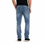 Men's Washed Denim Jeans Straight Fit