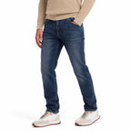 Men's Washed Denim Jeans Straight Fit