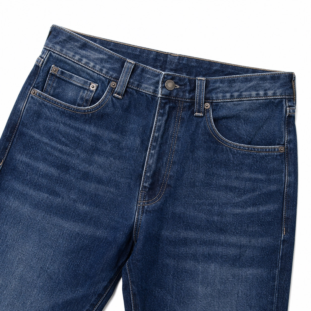 Men's Washed Denim Jeans Straight Fit