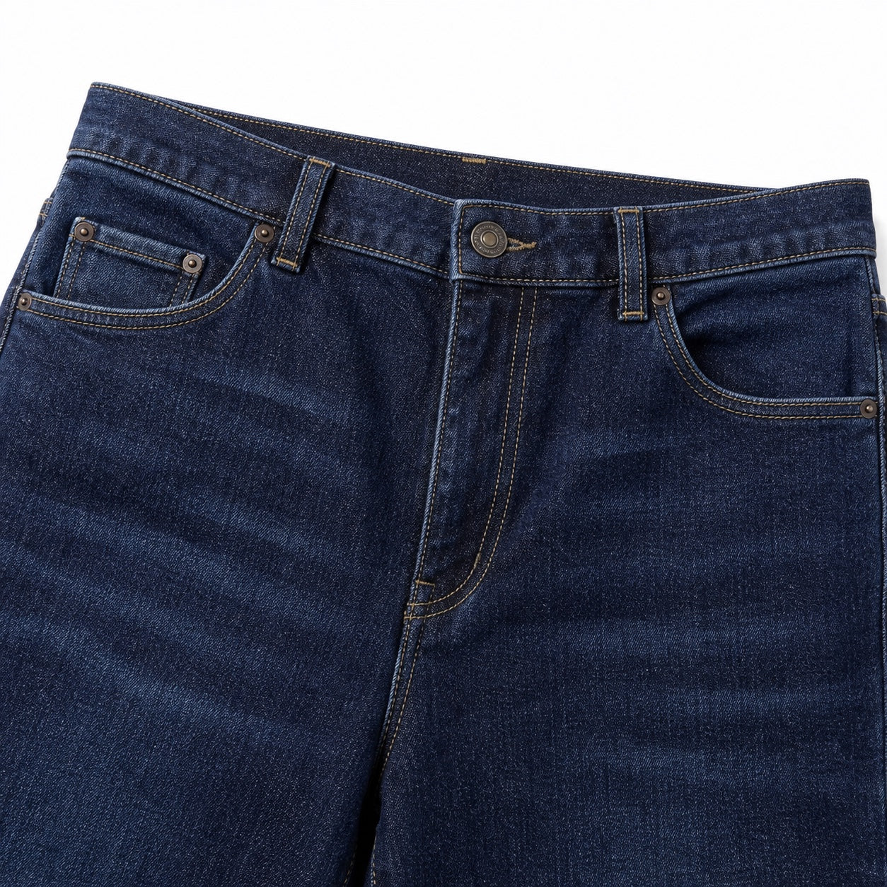 Men's Classic Washed Denim Jeans Regular Fit