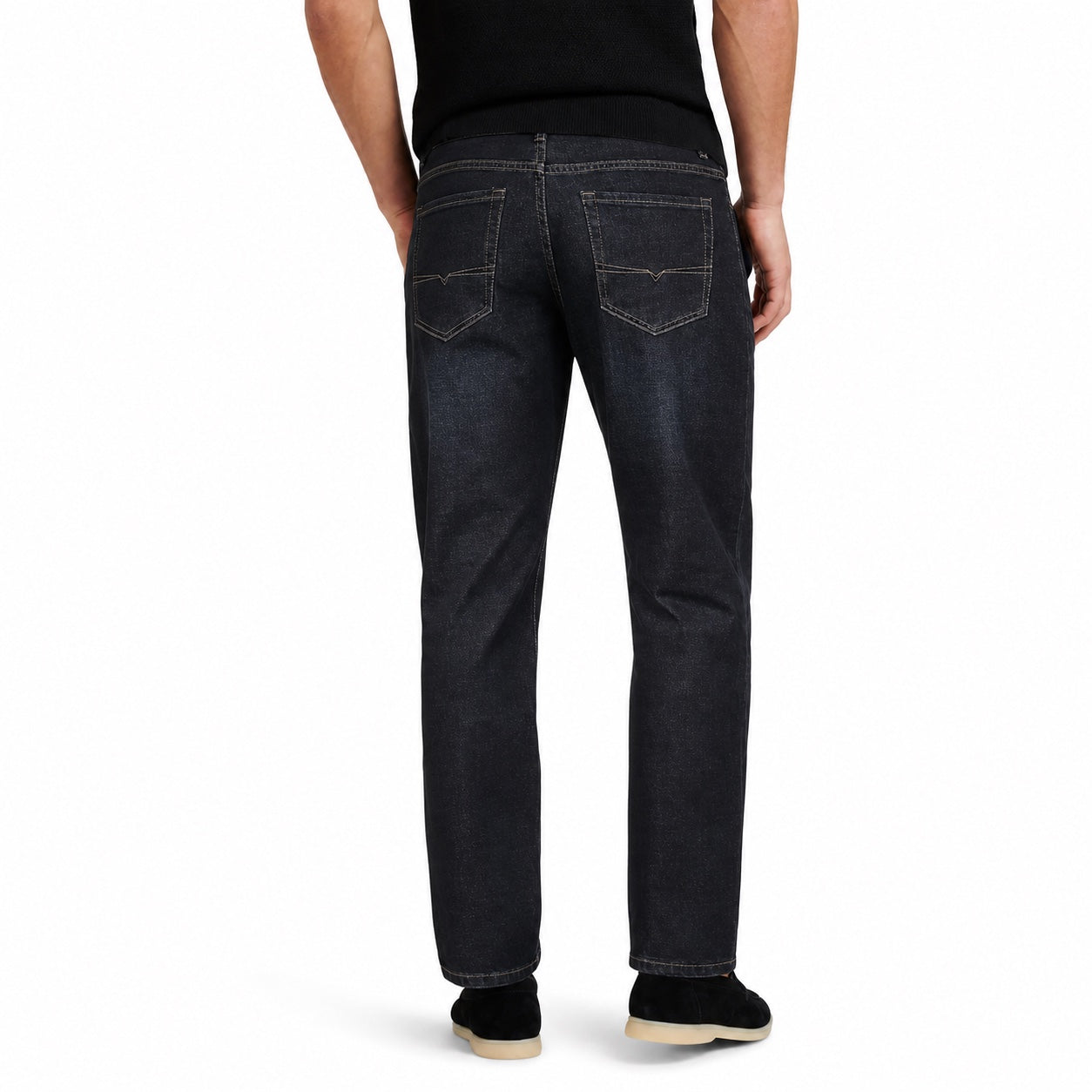 Men's Classic Washed Denim Jeans Regular Fit