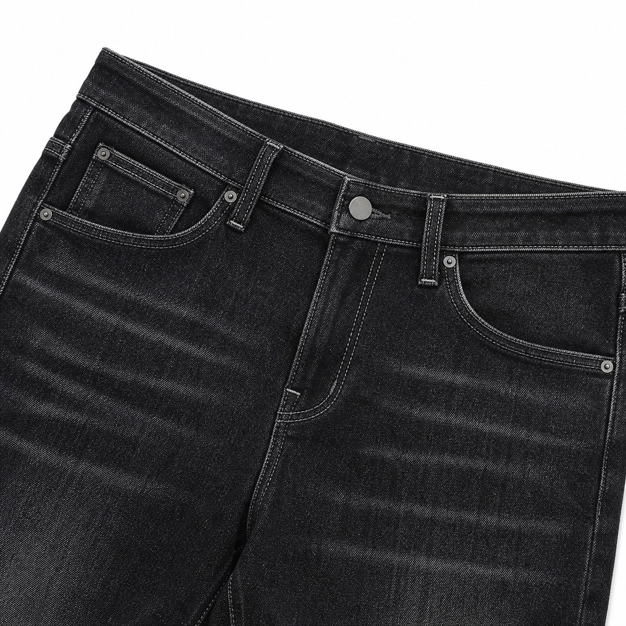 Men's Faded Denim Jeans Slim Fit