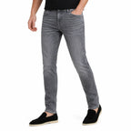 Men's Faded Denim Jeans Slim Fit