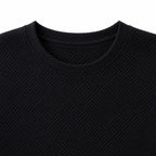 Men's Textured Crew-Neck Sweater Long-Sleeve Regular Fit