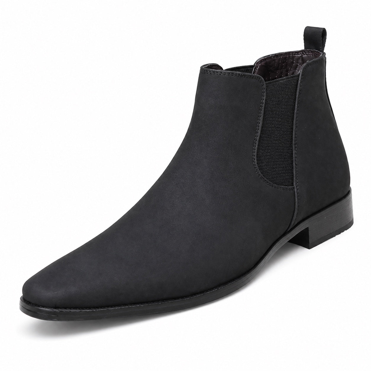 Men's Suede-Look Chelsea Boots Almond Toe Regular Fit