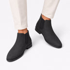 Men's Suede-Look Chelsea Boots Almond Toe Regular Fit