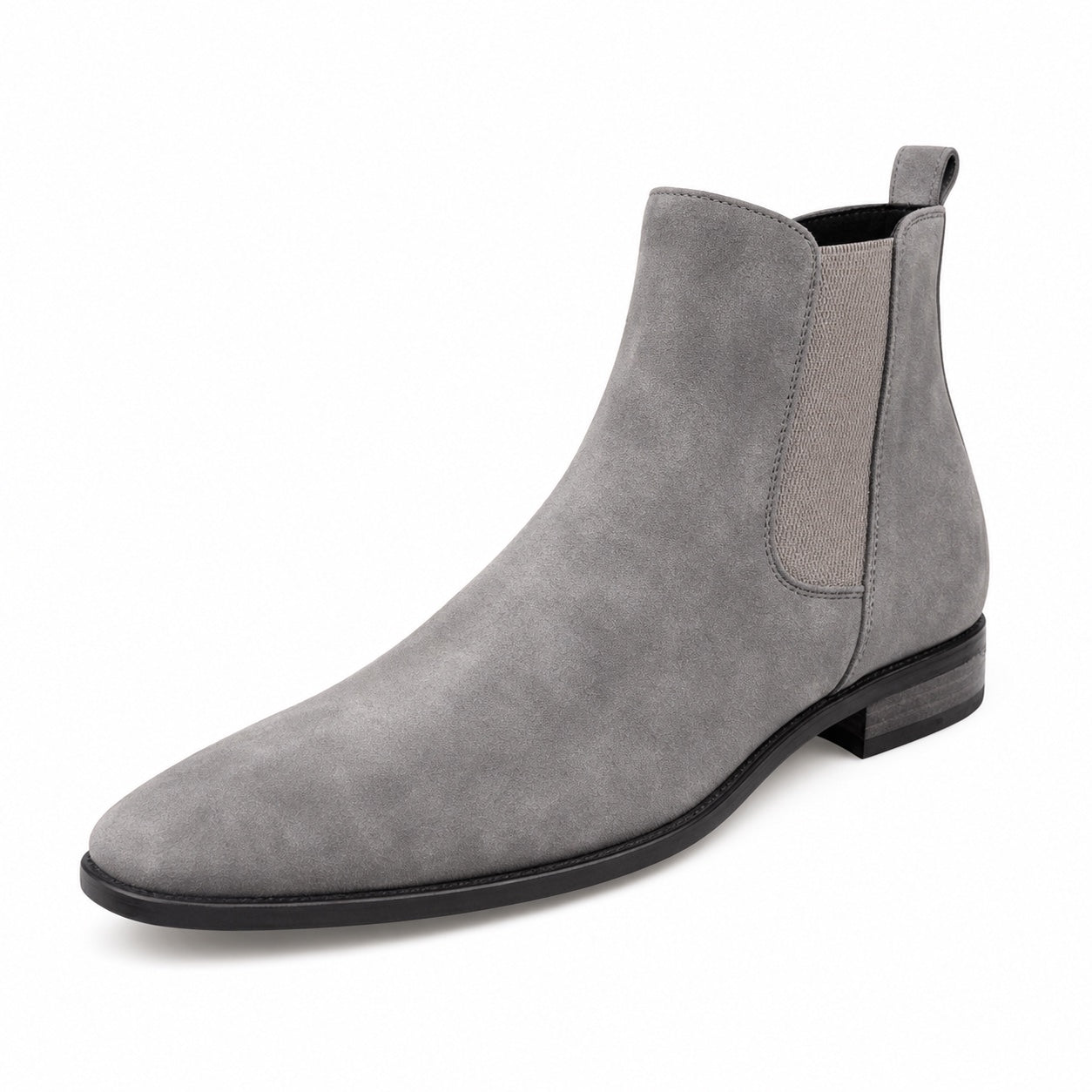 Men's Suede-Look Chelsea Boots Almond Toe Regular Fit
