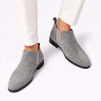 Men's Suede-Look Chelsea Boots Almond Toe Regular Fit