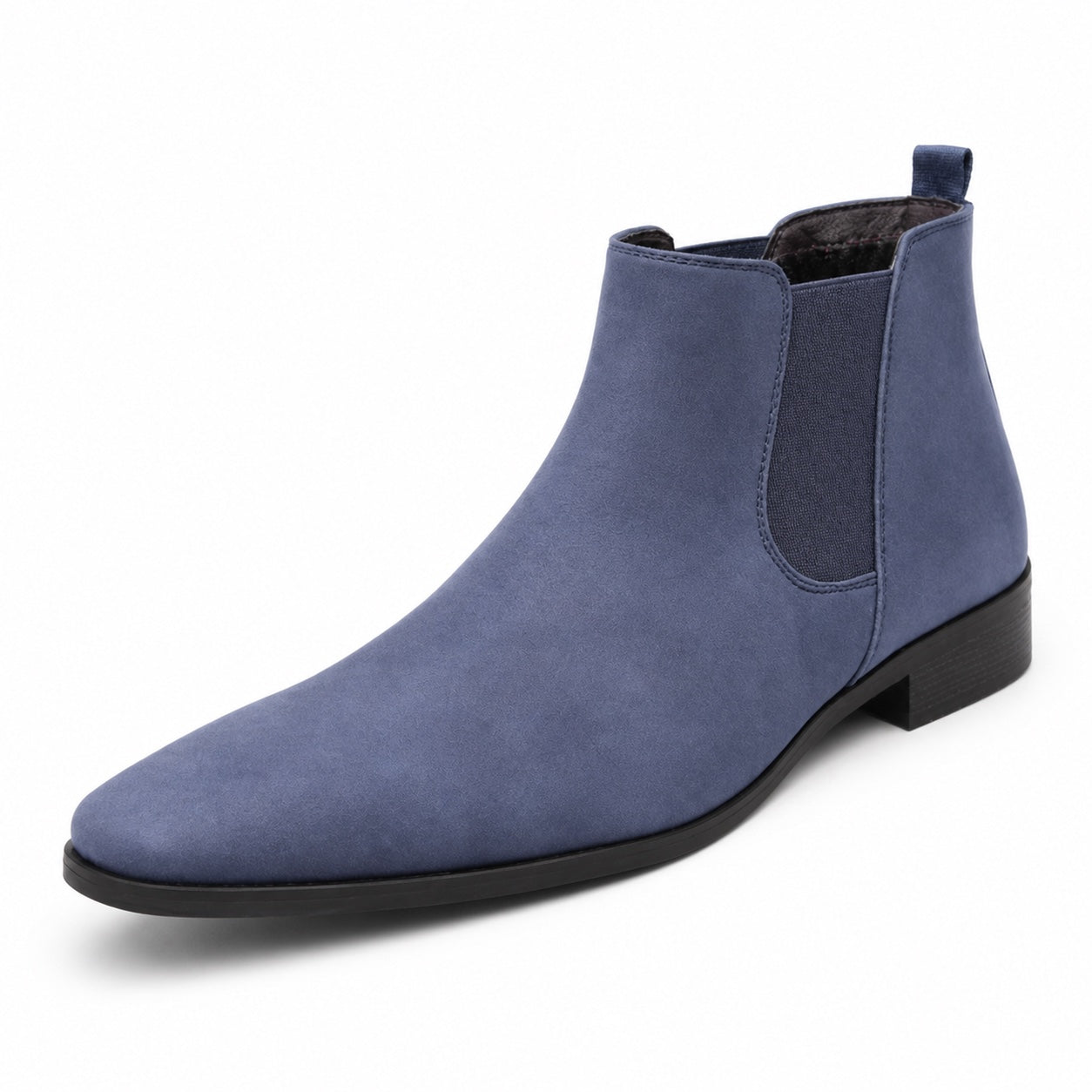 Men's Suede-Look Chelsea Boots Almond Toe Regular Fit