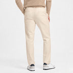 White men's contrast trainers rear view