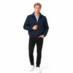 Men's Harrington Jacket Spread Collar Full Zip