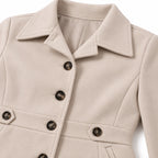 Women's Tailored Coat Button-Front Fitted Shape