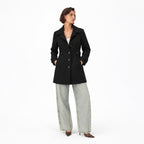 Women's Tailored Coat Button-Front Fitted Shape