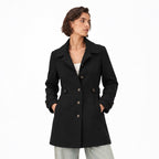 Women's Tailored Coat Button-Front Fitted Shape