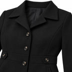Women's Tailored Coat Button-Front Fitted Shape