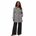 Women's Tailored Coat Button-Front Fitted Shape