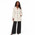 Women's Tailored Coat Button-Front Fitted Shape