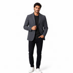 Men's Two-Button Blazer Notch Lapel Tailoreded Fit