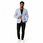 Men's Two-Button Blazer Notch Lapel Tailoreded Fit