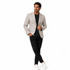 Men's Two-Button Blazer Notch Lapel Tailoreded Fit