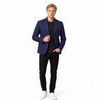 Men's Two-Button Blazer Notch Lapel Tailoreded Fit