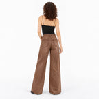 Women's High-Rise Washed Denim Wide-Leg Jeans Relaxed Fit