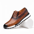 Men's brogue trainers - Brown product view