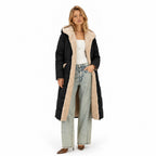 Women’s Longline Padded Coat Teddy Lined Quilted