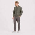 Men's bomber jacket in Army Green front view