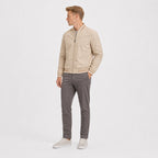 Men's bomber jacket in Khaki front view